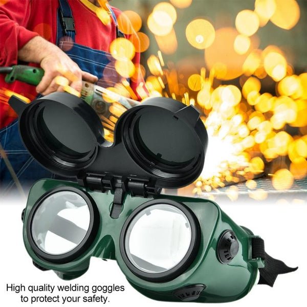 Welding Goggles (Dark Green, Large) - infinityexculsivestore.com