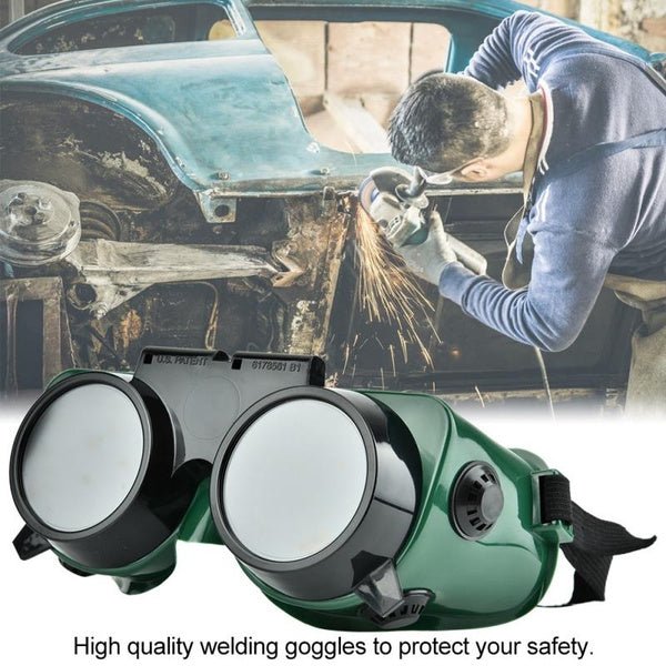 Welding Goggles (Dark Green, Large) - infinityexculsivestore.com