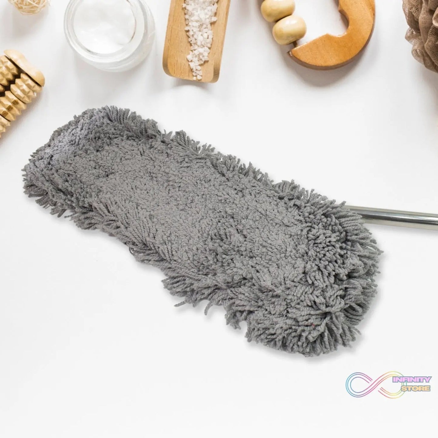 Wet and Dry Cotton Pad Floor Mop with Long Aluminium Handle (1 Pc / Large) - infinityexculsivestore.com