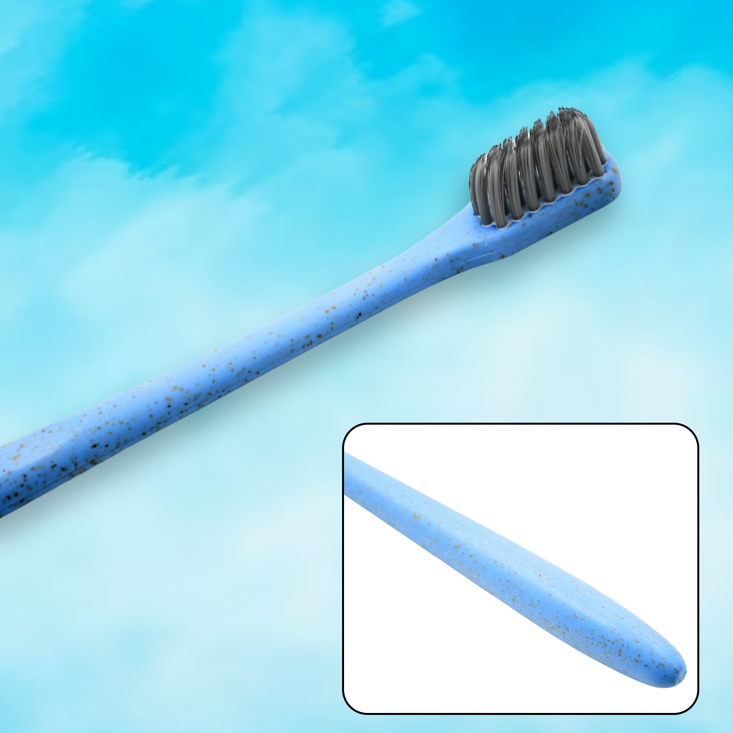 Wheat Straw Toothbrush Women Men Soft - bristle Toothbrush Oral Care Tooth Brush Manual Toothbrush for Deep Cleaning, Dental Care (1 Pc) - infinityexculsivestore.com