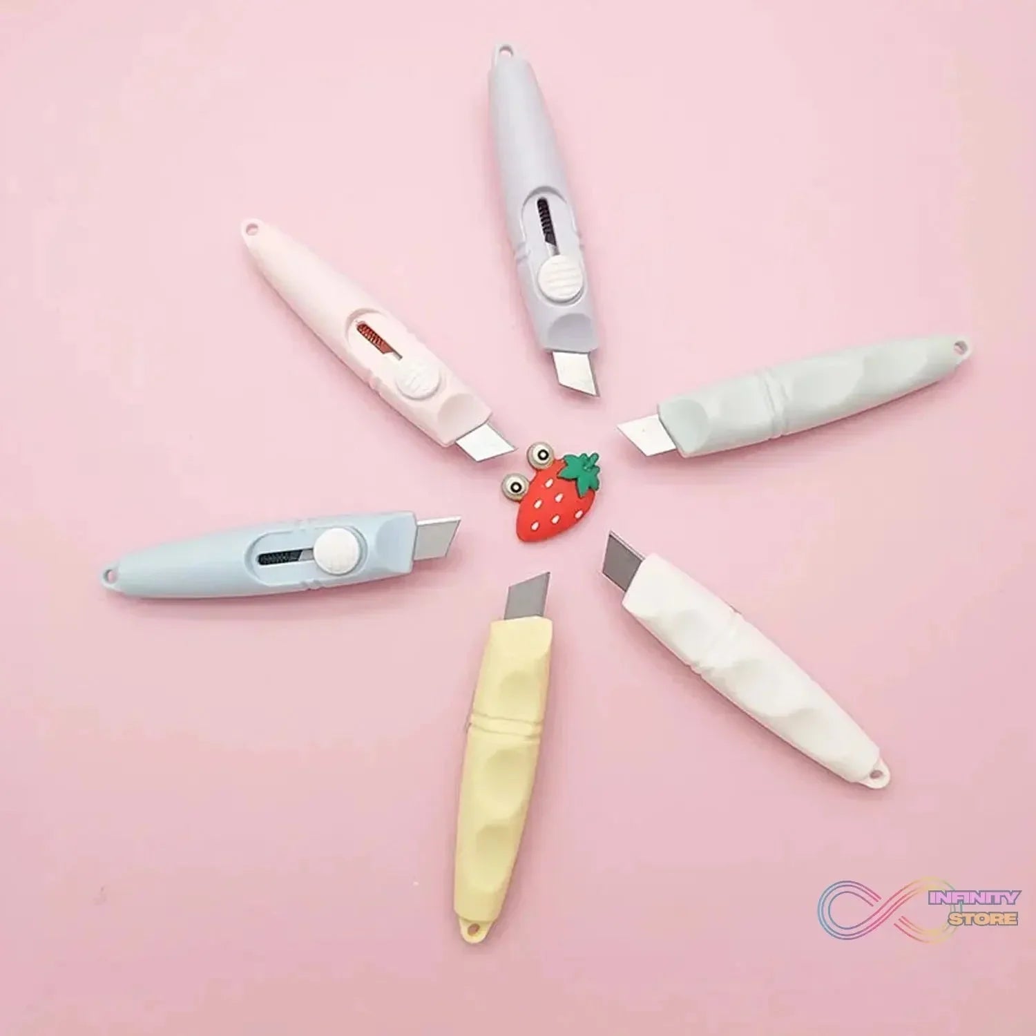 Whistle Shaped Cute Utility Knives Keychain, Portable Mail Opener (2 Pcs Set) - infinityexculsivestore.com