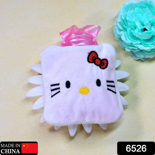 White Hello Kitty small Hot Water Bag with Cover for Pain Relief, Neck, Shoulder Pain and Hand, Feet Warmer, Menstrual Cramps. - infinityexculsivestore.com