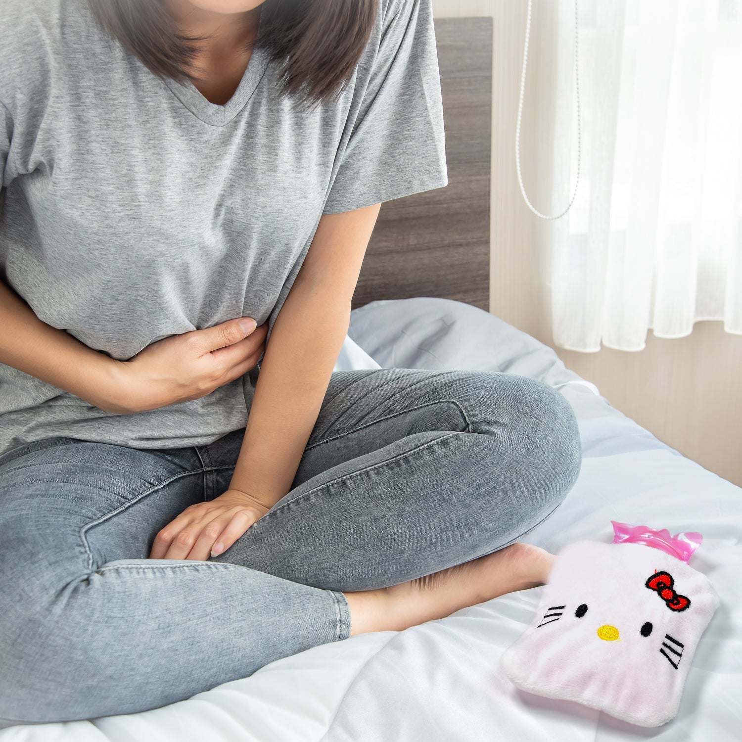 White Hello Kitty small Hot Water Bag with Cover for Pain Relief, Neck, Shoulder Pain and Hand, Feet Warmer, Menstrual Cramps. - infinityexculsivestore.com