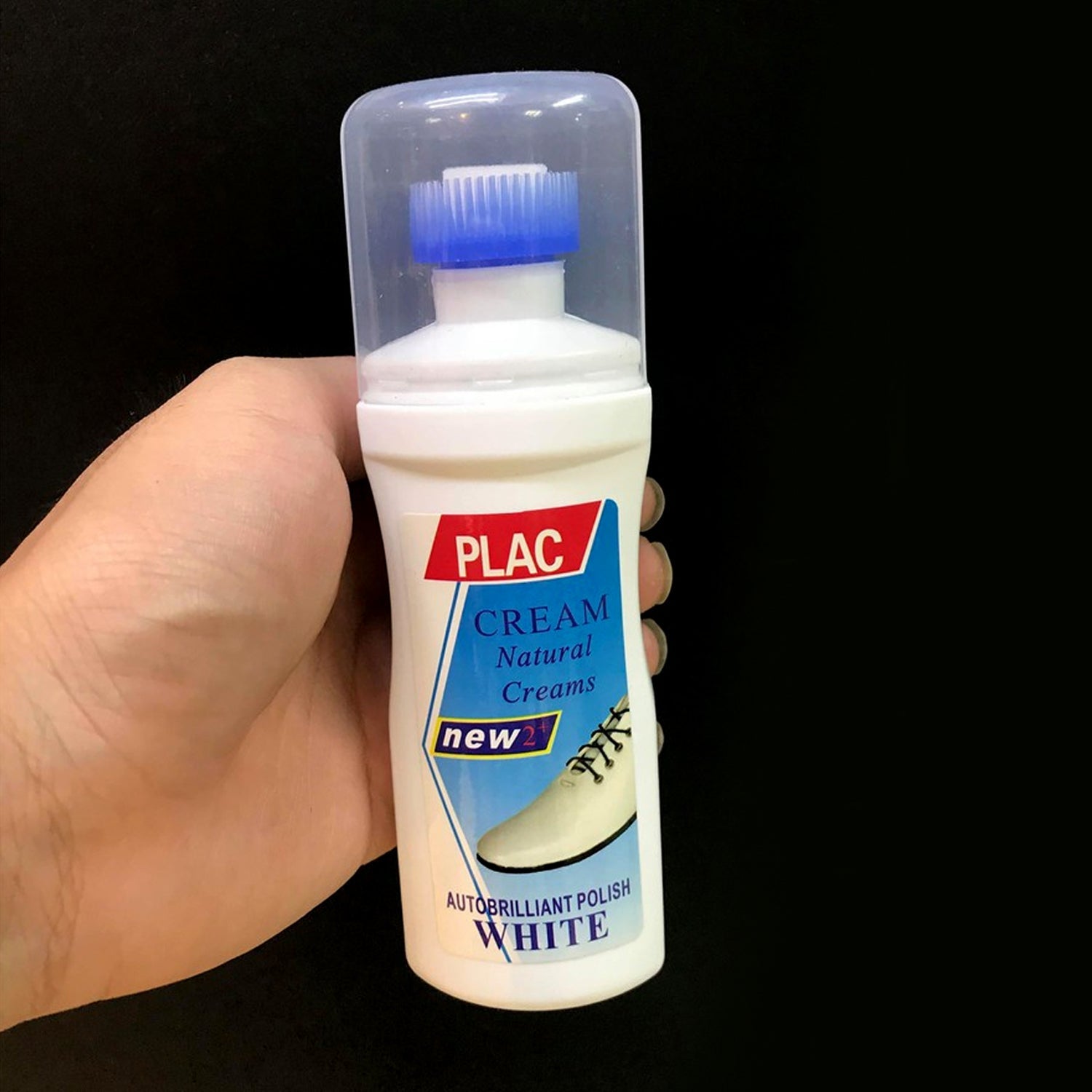 White Shoe Brightener with Removal of Dirt and Whitening Function White Shoes Cleaner with Brush Head for Dirty Shoe Polish Natural Waxes (75 ML) - infinityexculsivestore.com