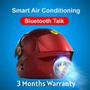 Whitecherry ISI Mark Certified Open Face Solar Smart Bluetooth Safety Motorbike Helmet (Red) - infinityexculsivestore.com