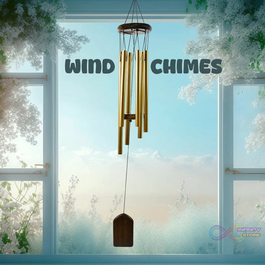 Wind Chime Musical Wind Chime with 6 Tuned Tubes and Hook (1 Pc) - infinityexculsivestore.com