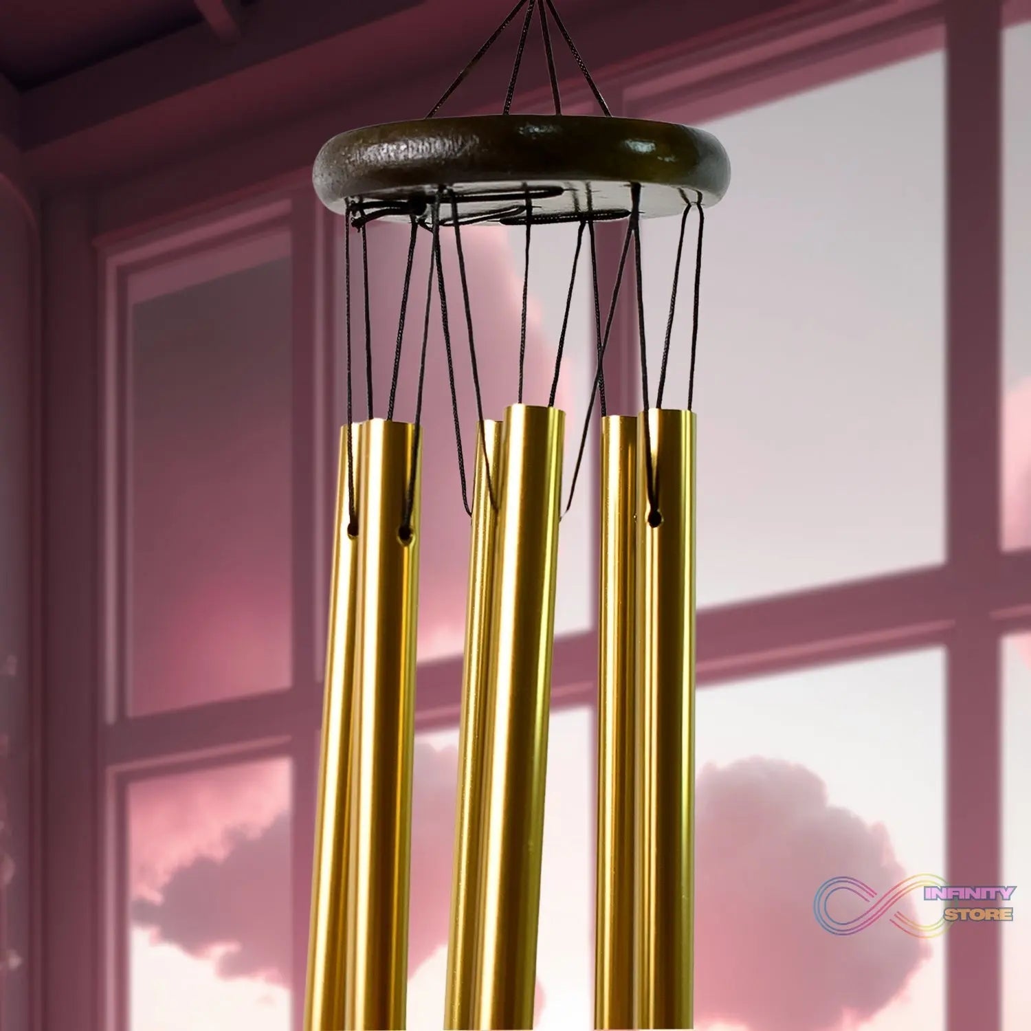 Wind Chime Musical Wind Chime with 6 Tuned Tubes and Hook (1 Pc) - infinityexculsivestore.com