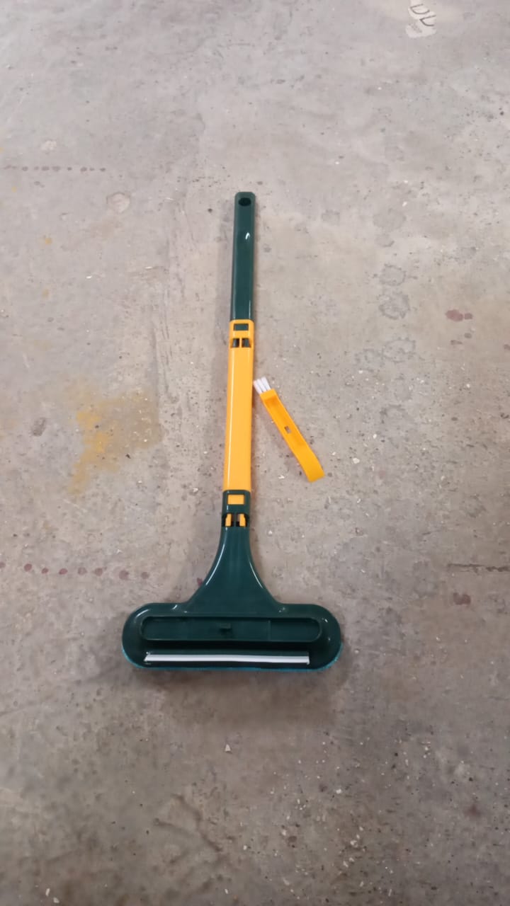 Window Screen Cleaner Brush, Magic Window Cleaner Brush, 3in1 Mesh Cleaner, Glass Cleaning Squeegee, Small Window Brush with Handle Portable - infinityexculsivestore.com