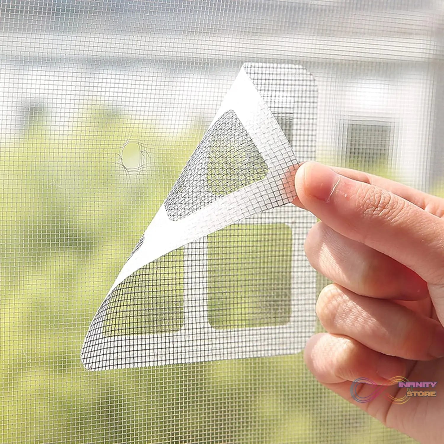 Window Screen Repair Tape (1 Pc / 4 × 4 Inch) - infinityexculsivestore.com