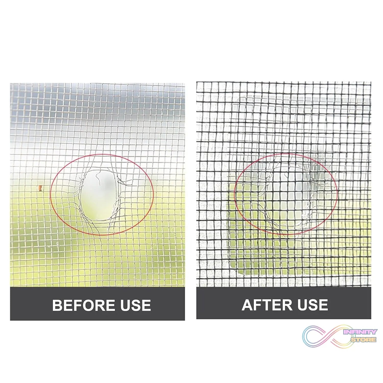 Window Screen Repair Tape (1 Pc / 4 × 4 Inch) - infinityexculsivestore.com