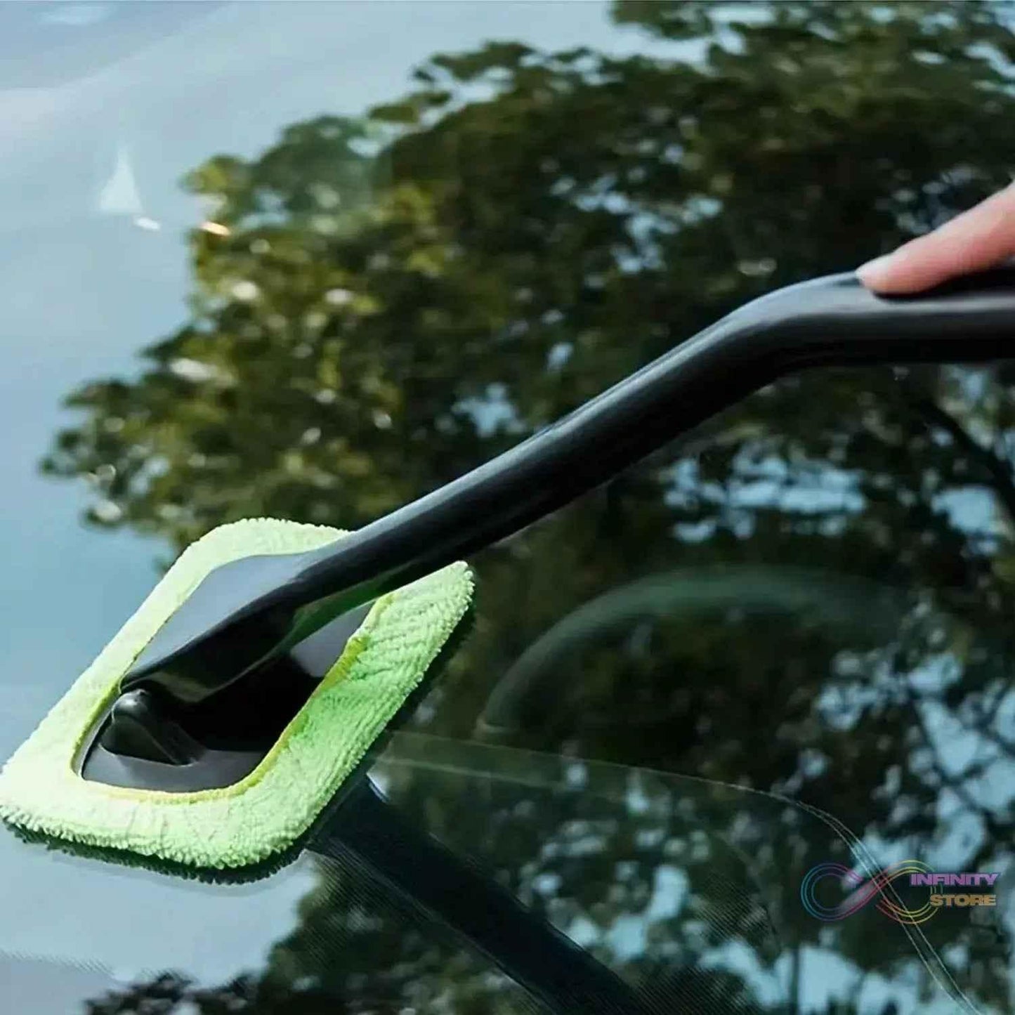 Windshield Clean Car Glass Cleaner Wiper With 1 Extra Microfiber Cloth (1 Pc / 38 Cm Long) - infinityexculsivestore.com