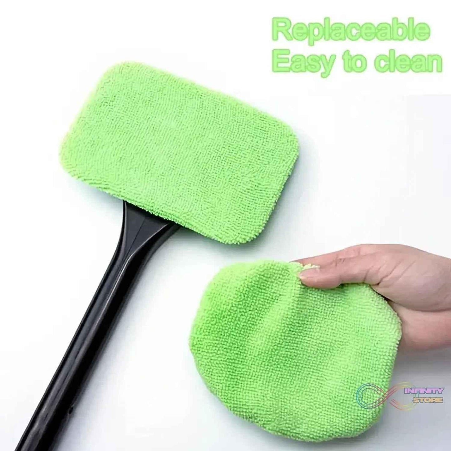 Windshield Clean Car Glass Cleaner Wiper With 1 Extra Microfiber Cloth (1 Pc / 38 Cm Long) - infinityexculsivestore.com