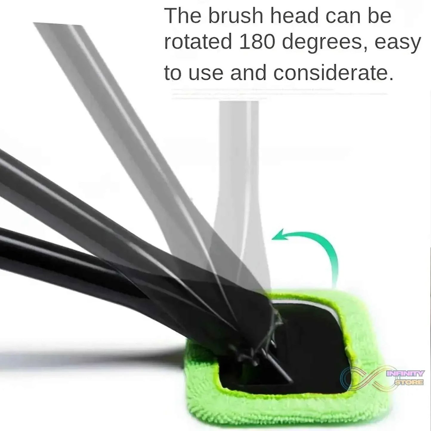 Windshield Clean Car Glass Cleaner Wiper With 1 Extra Microfiber Cloth (1 Pc / 38 Cm Long) - infinityexculsivestore.com
