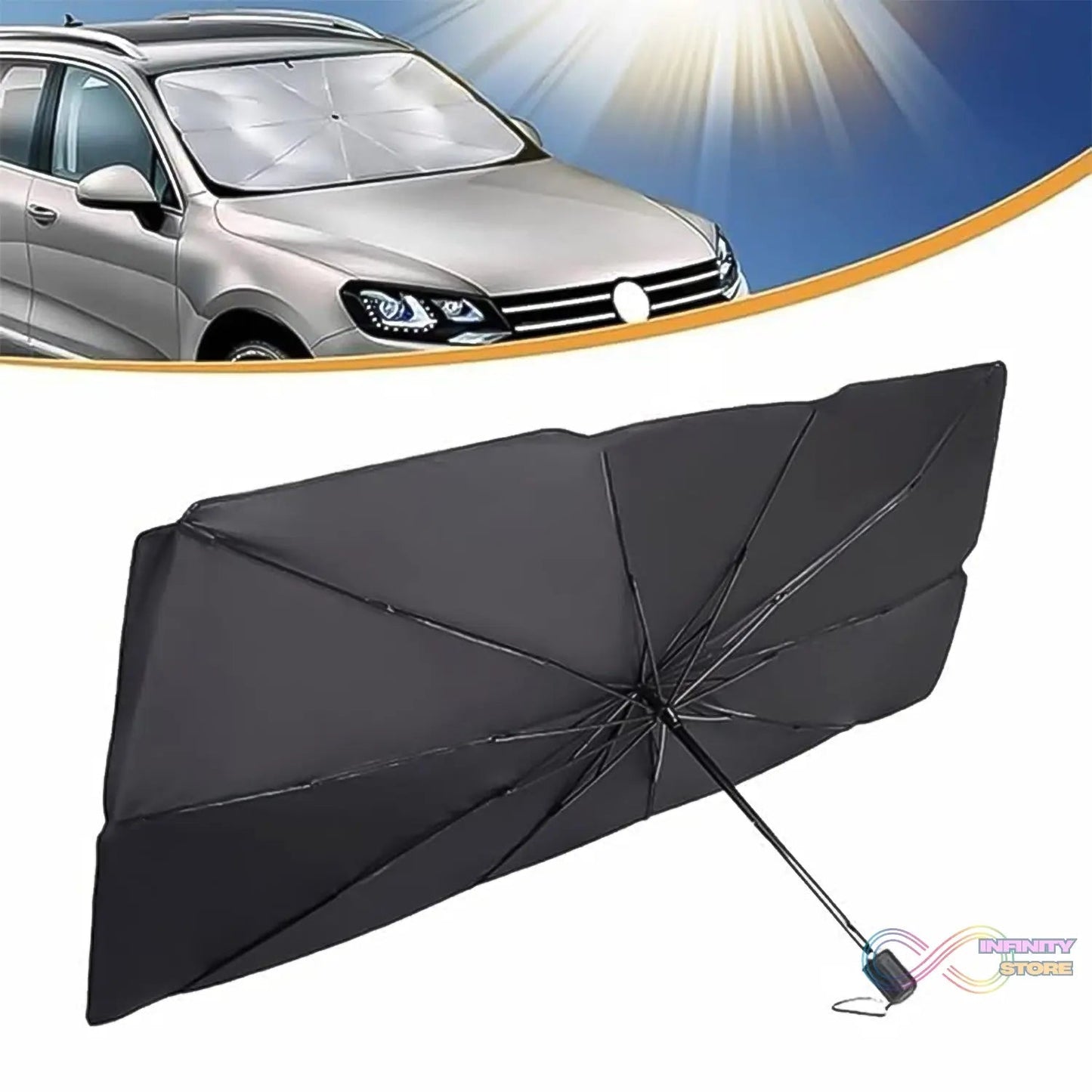 Windshield Umbrella Sun Shade Cover for Car (1 Pc) - infinityexculsivestore.com