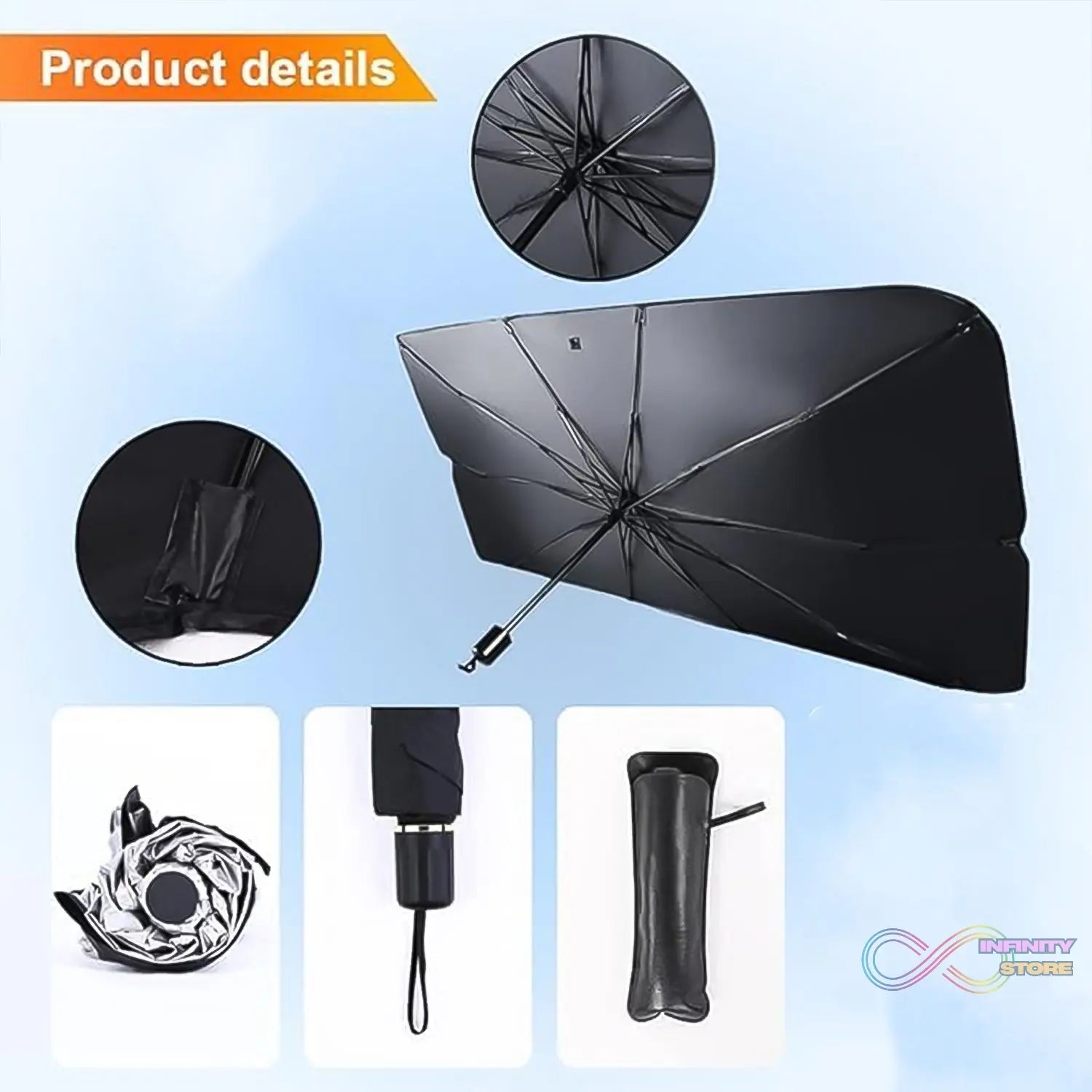 Windshield Umbrella Sun Shade Cover for Car (1 Pc) - infinityexculsivestore.com