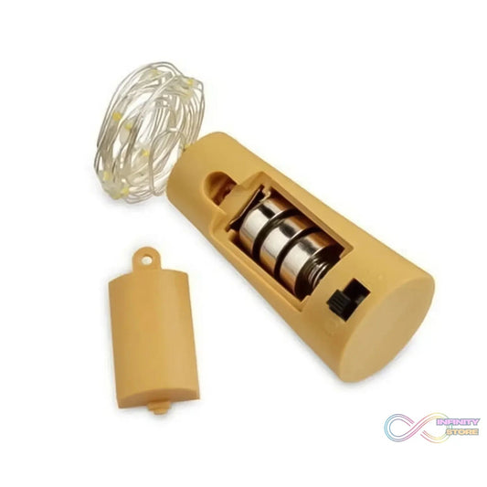 Wine Bottle Cork String Light | Multi LED / 2M Cable Length Copper Wire Battery Operated (White / 1 Pc) - infinityexculsivestore.com