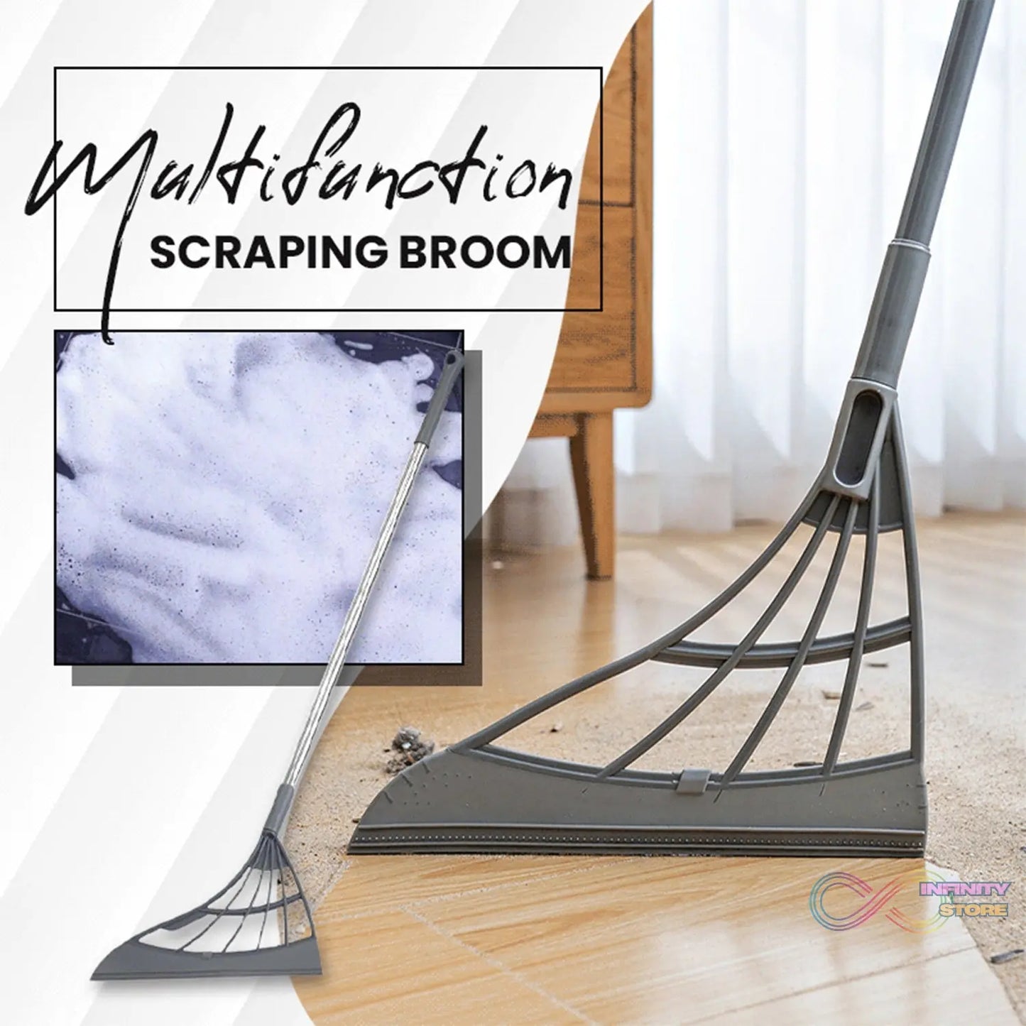 Practical wiper for efficient cleansing of different floor types