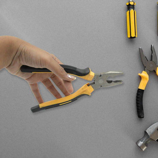 Wire Beading Featured Repair Tool Serrated reliable efficacy Jaws Combination Cutting Plier, Sturdy Steel Combination Plier for Home & Professional Use 1pc - infinityexculsivestore.com