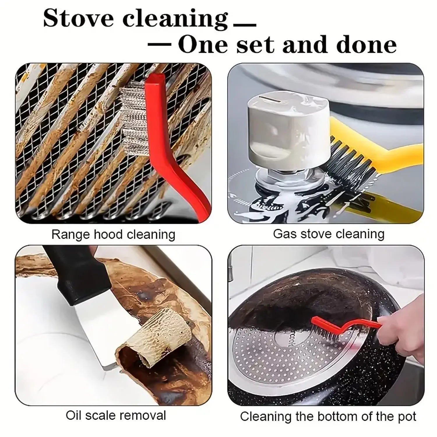 Wire Brush and Scraper Set (5 Pcs Set) - infinityexculsivestore.com