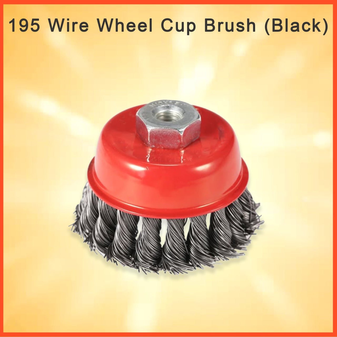 Wire Wheel Cup Brush (Black) - infinityexculsivestore.com