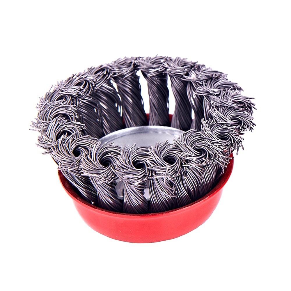 Wire Wheel Cup Brush (Black) - infinityexculsivestore.com