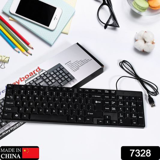 Wired USB 102 Keys, Ergonomic Portable Typewriter Keyboard for Home Office, Plug and Play - infinityexculsivestore.com