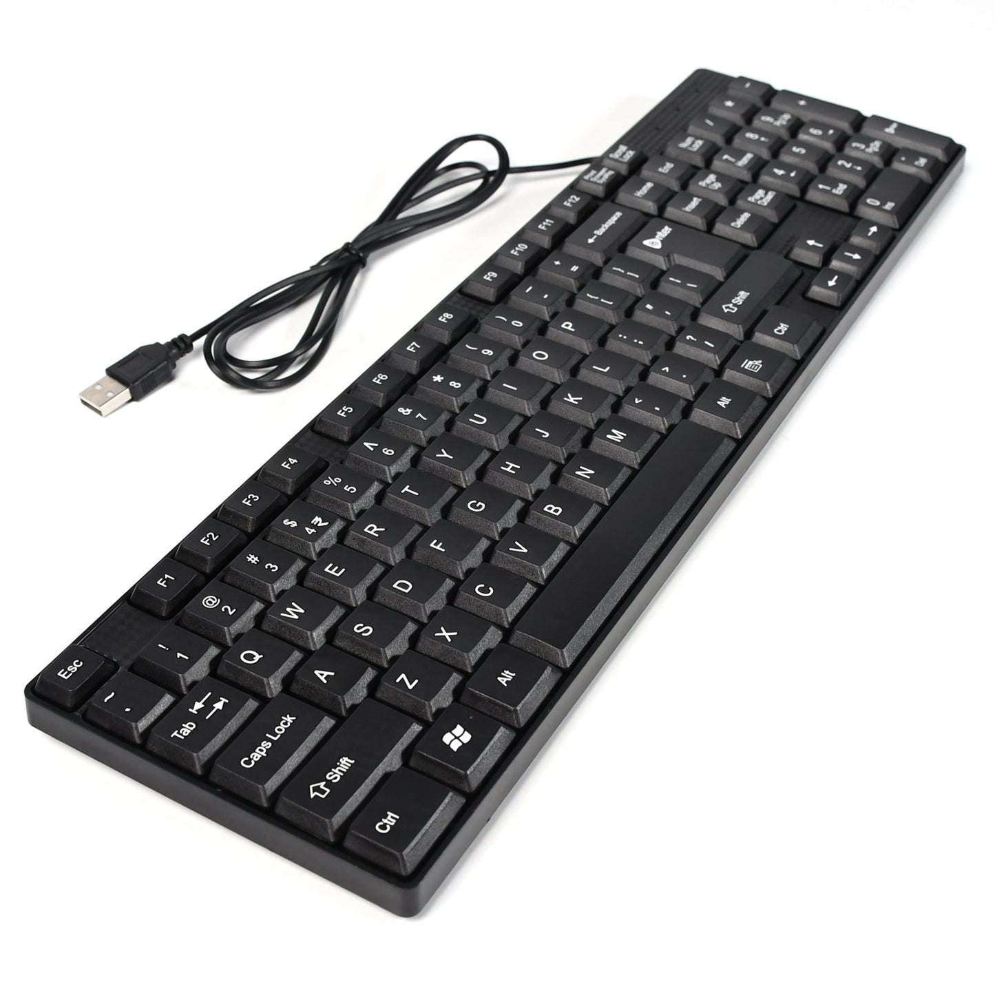 Wired USB 102 Keys, Ergonomic Portable Typewriter Keyboard for Home Office, Plug and Play - infinityexculsivestore.com