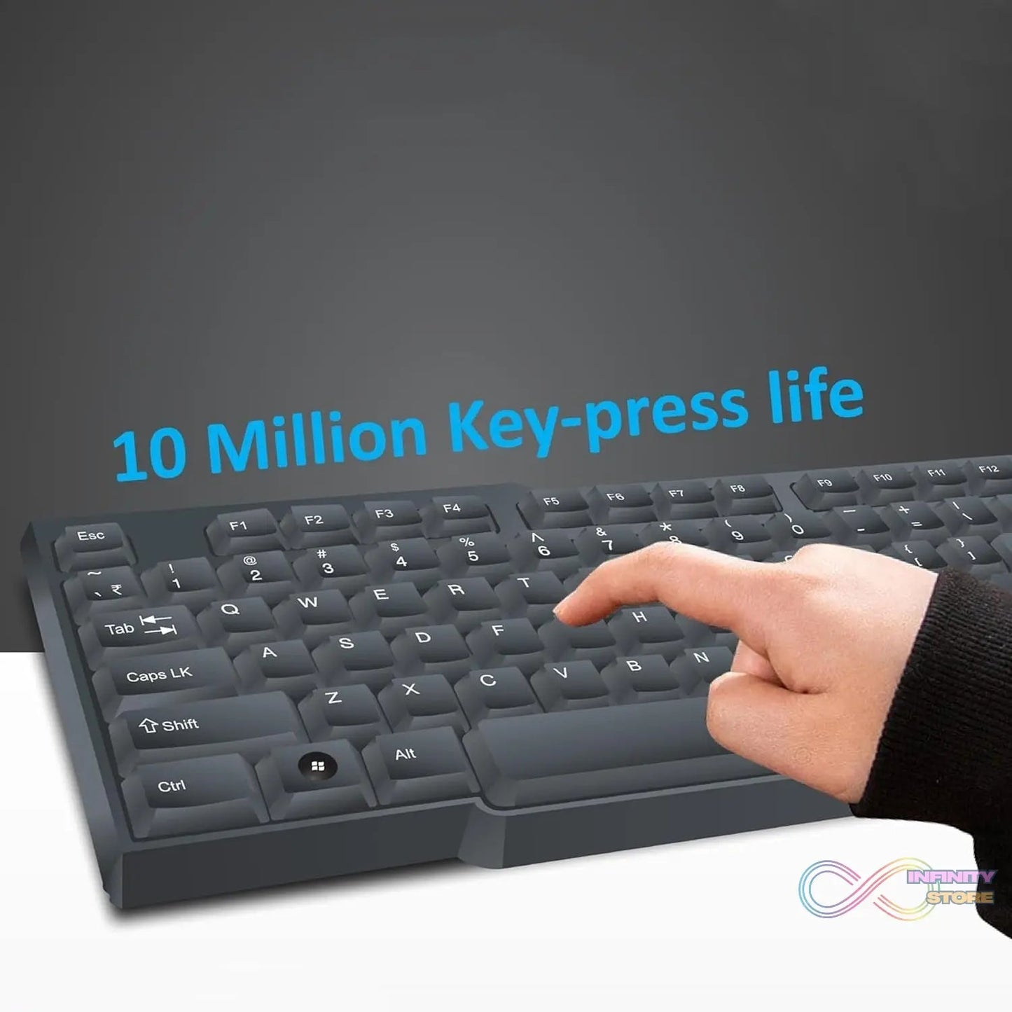 Wired USB Keyboard 104 Keys (1 Pc) - infinityexculsivestore.com