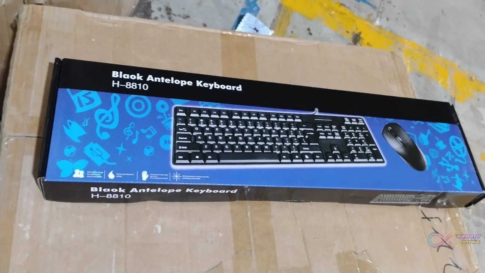 Wired USB Keyboard 107 Keys & Mouse Set (2 Pc Set) - infinityexculsivestore.com