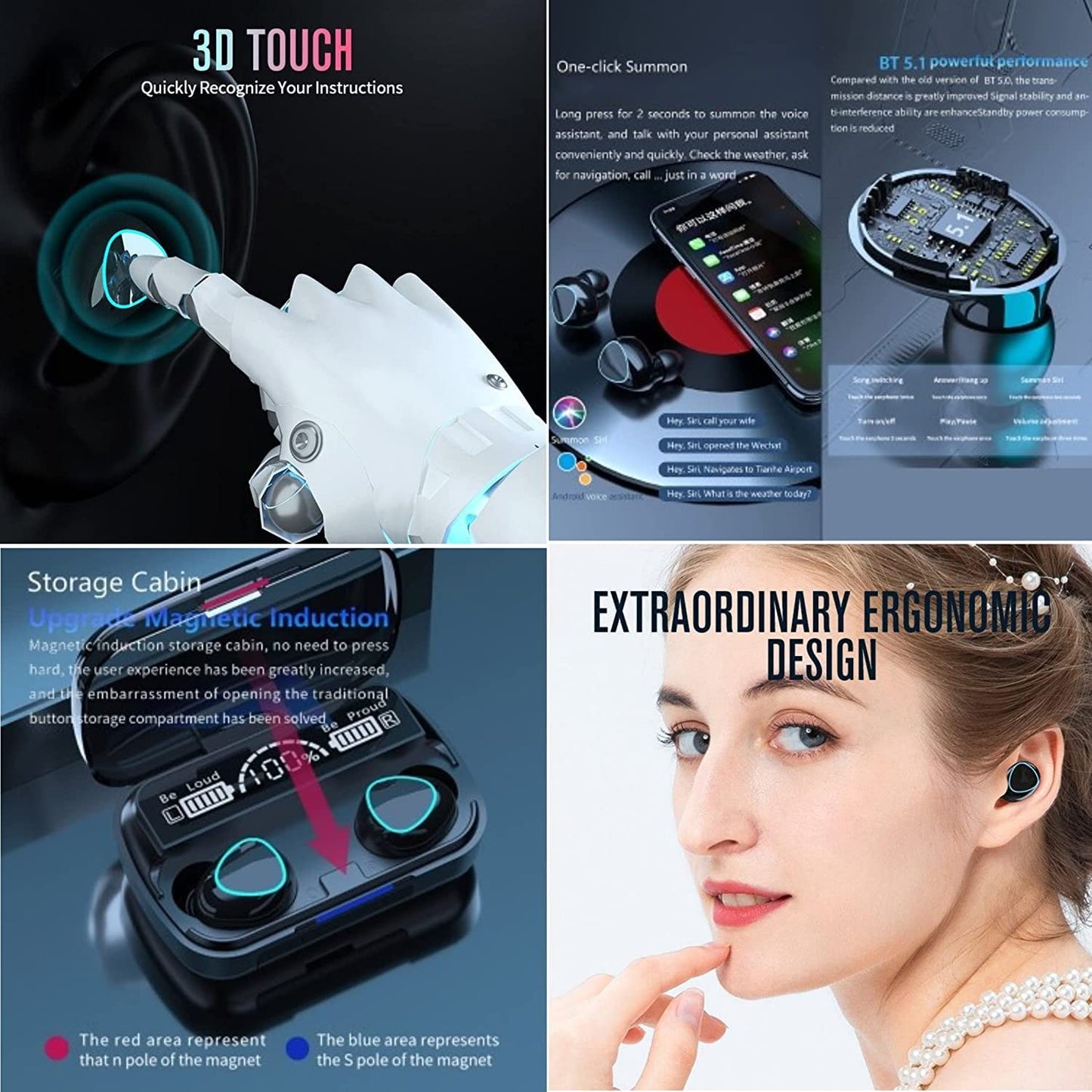 Wireless Bluetooth 5.0 In - Ear Earbuds – Mini Stereo with Mic - infinityexculsivestore.com