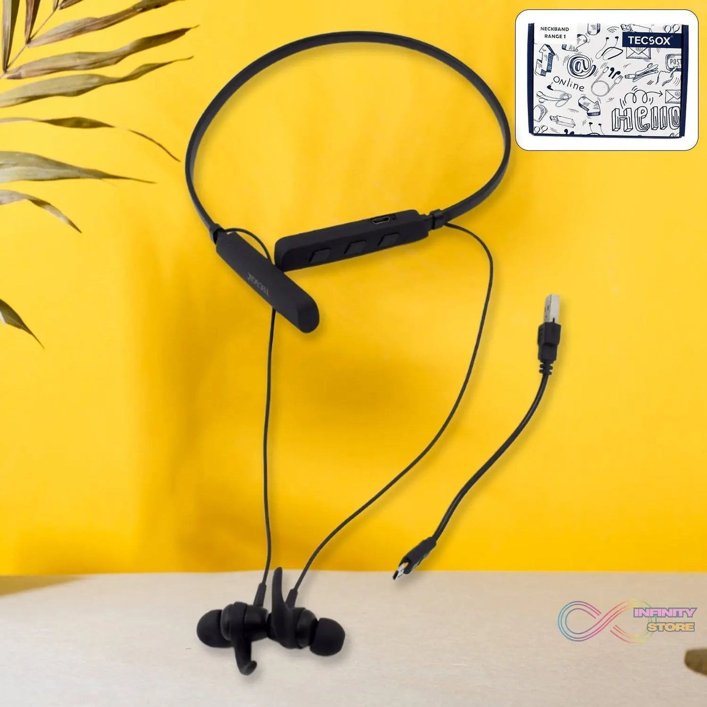 Wireless Bluetooth Earphone with Mic and Call Function With Micro USB (1 Pc) - infinityexculsivestore.com