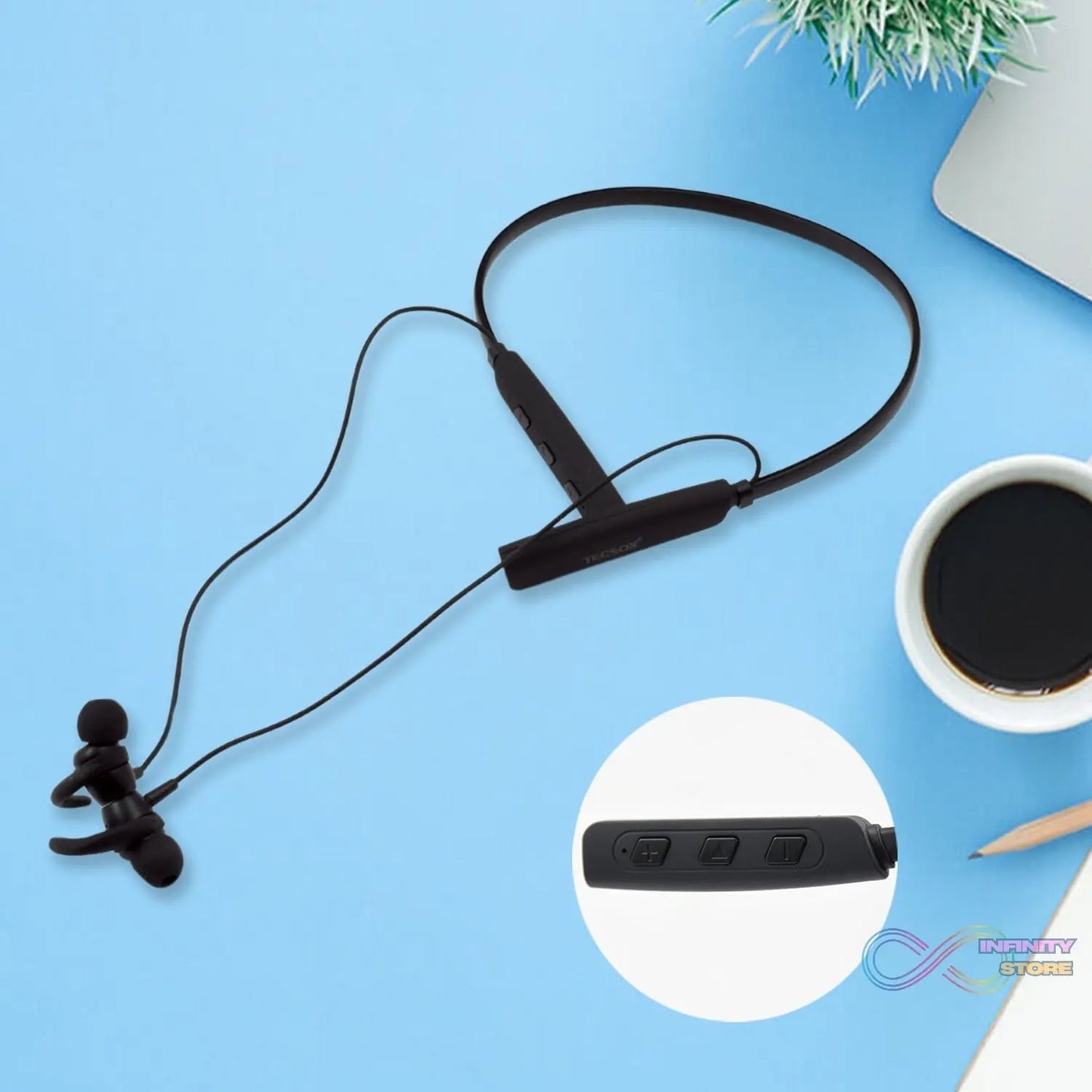 Wireless Bluetooth Earphone with Mic and Call Function With Micro USB (1 Pc) - infinityexculsivestore.com