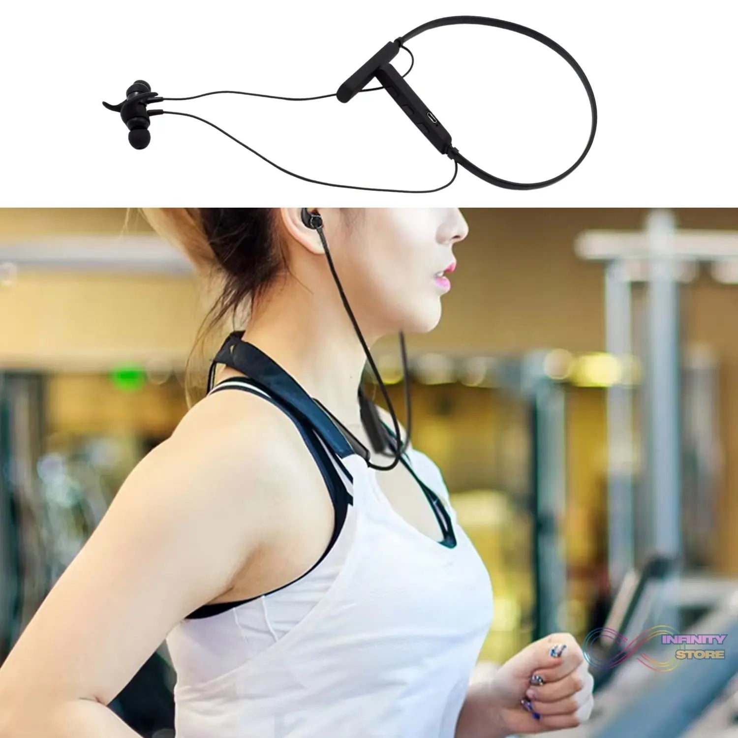 Wireless Bluetooth Earphone with Mic and Call Function With Micro USB (1 Pc) - infinityexculsivestore.com