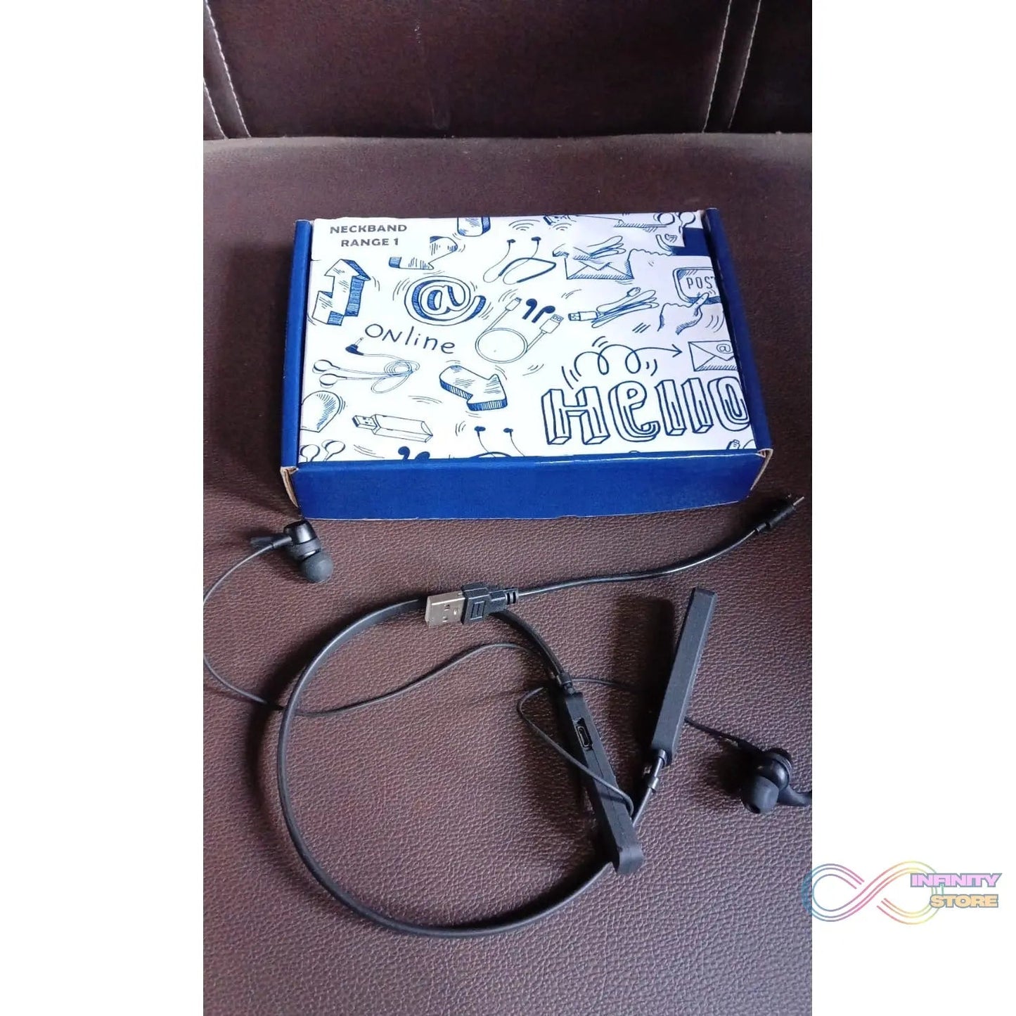Wireless Bluetooth Earphone with Mic and Call Function With Micro USB (1 Pc) - infinityexculsivestore.com