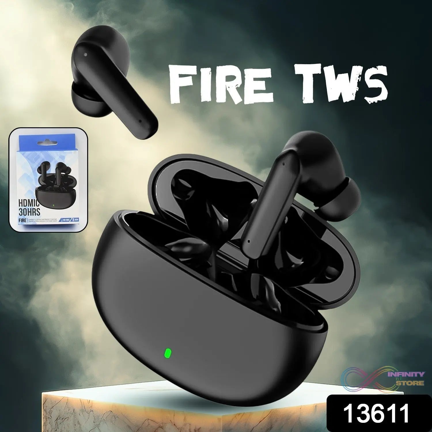 Wireless Bluetooth Fire TWS Bluetooth Earbud | 30 Hr (1 Set) - infinityexculsivestore.com