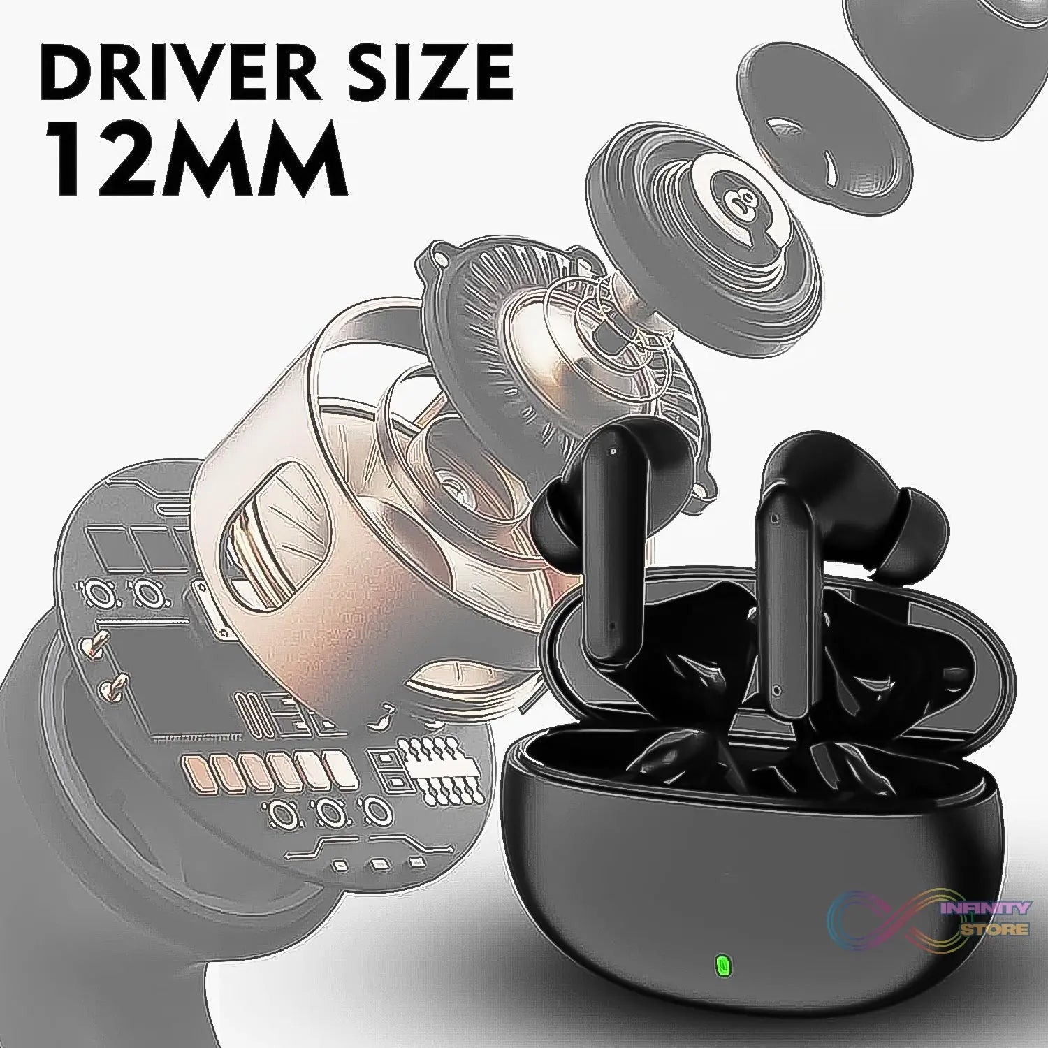 Wireless Bluetooth Fire TWS Bluetooth Earbud | 30 Hr (1 Set) - infinityexculsivestore.com