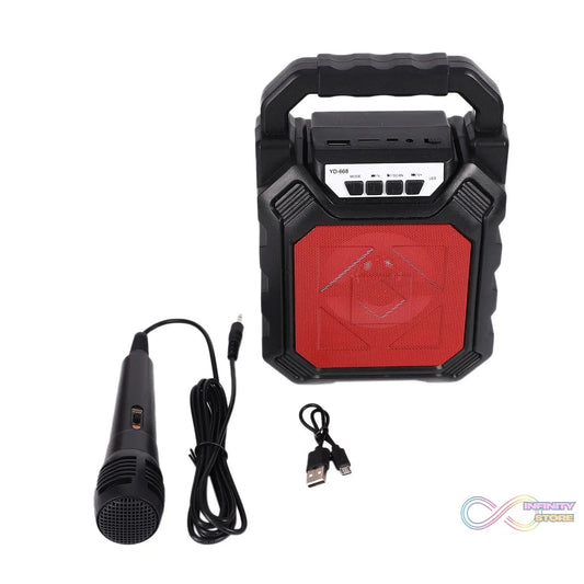 Wireless Bluetooth Portable Boom Box Subwoofer Support Mic Input Outdoor Speaker 5 W Bluetooth Speaker - infinityexculsivestore.com