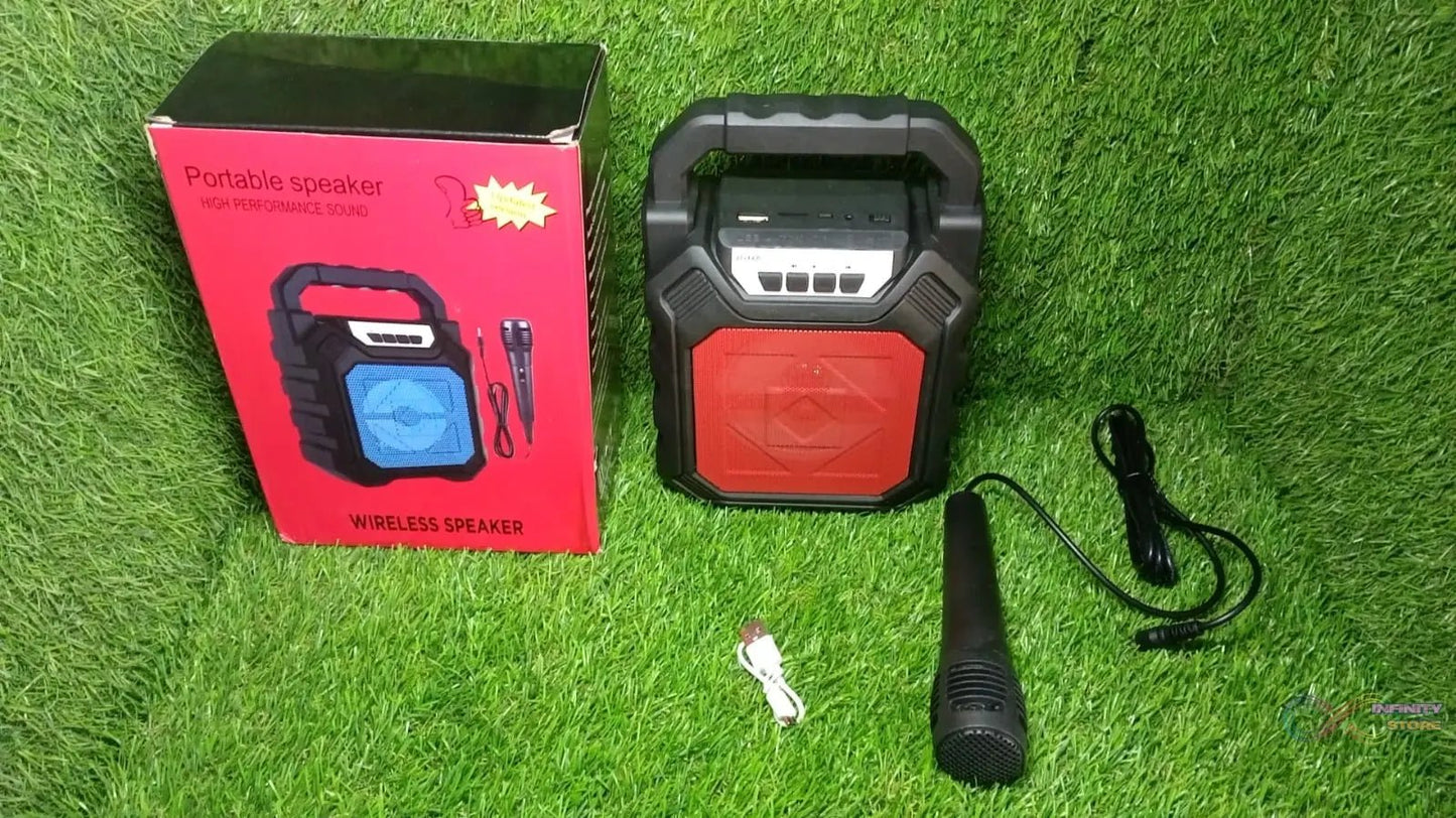 Wireless Bluetooth Portable Boom Box Subwoofer Support Mic Input Outdoor Speaker 5 W Bluetooth Speaker - infinityexculsivestore.com