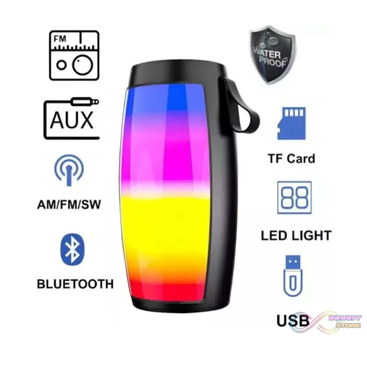 Wireless Bluetooth Speaker Disco light Speaker For Traveling , Party , Home & Office Use Best Speaker, Bluetooth speaker (Media Player) - infinityexculsivestore.com