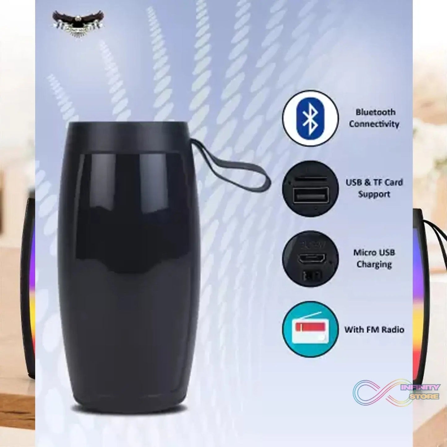 Wireless Bluetooth Speaker Disco light Speaker For Traveling , Party , Home & Office Use Best Speaker, Bluetooth speaker (Media Player) - infinityexculsivestore.com