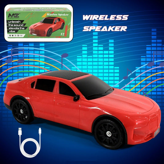 Wireless Bluetooth Speaker Portable Car Shape Music Speaker Support Bluetooth, TF Card, USB, Fm Radio Function Unique Shape Car Speaker - infinityexculsivestore.com