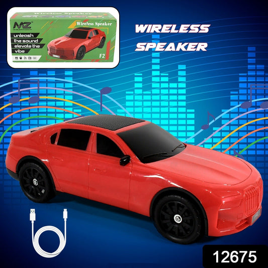 Wireless Bluetooth Speaker Portable Car Shape Music Speaker Support Bluetooth, TF Card, USB, Fm Radio Function Unique Shape Car Speaker - infinityexculsivestore.com