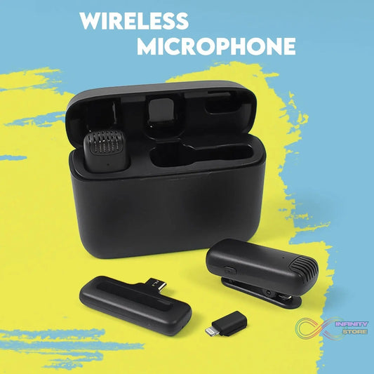 Wireless Microphones, Collar Mic for All Smart Phone / Type - C (1 Set) - infinityexculsivestore.com