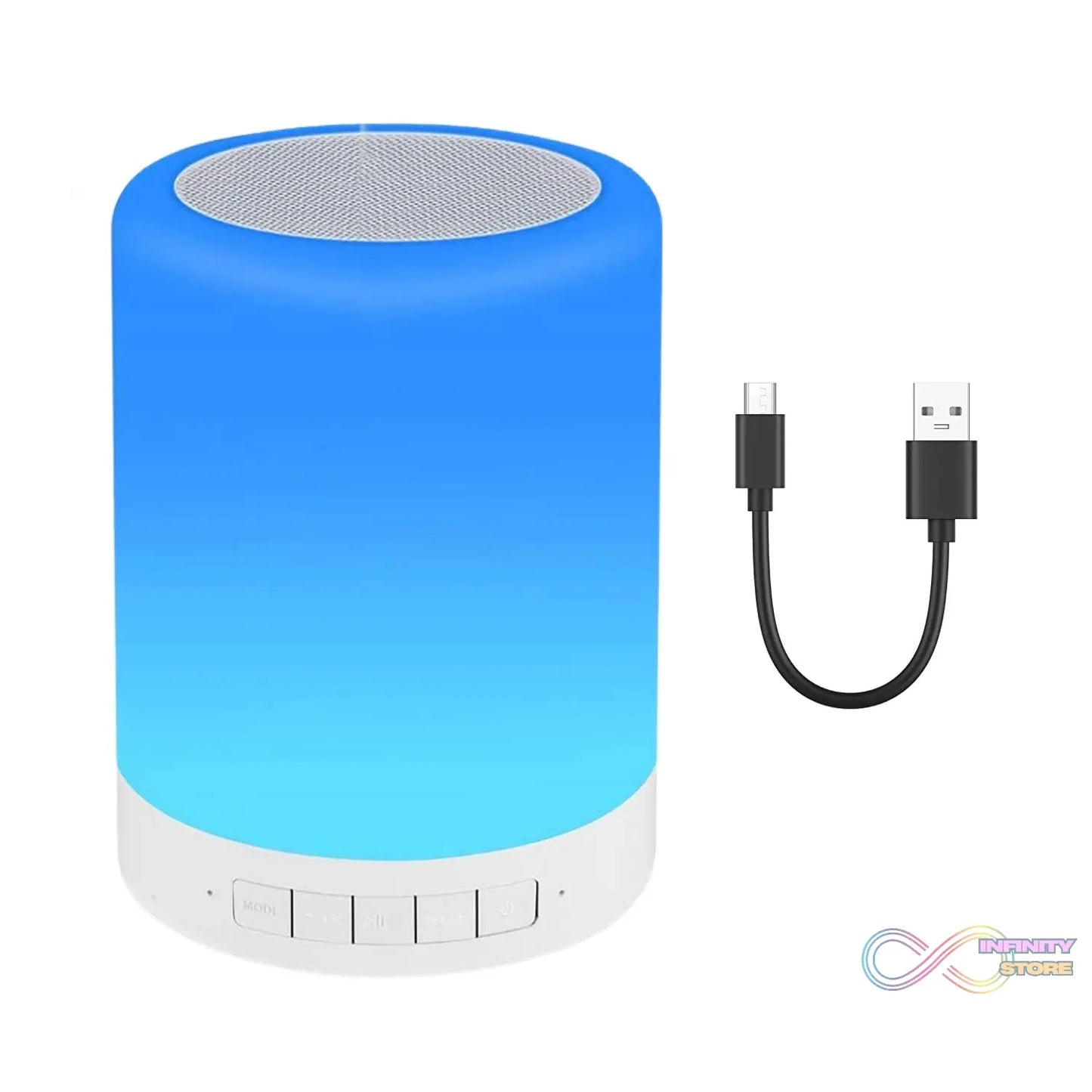 Night light with LED and Bluetooth speaker features