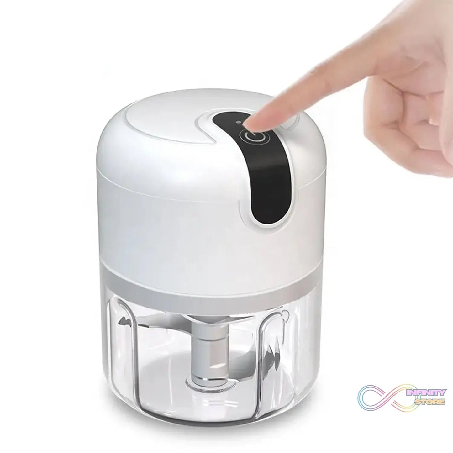 Wireless USB Rechargeable Mini Electric Garlic Machine / Chopper (250Ml) - infinityexculsivestore.com