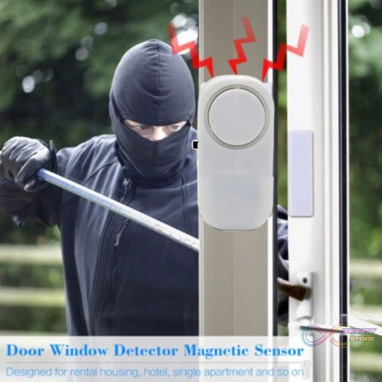 Wireless Window Door Alarm, Sensor Door Alarm for Kids Safety, Alarm System for Home Security for Pool, RV and Office, door bell - infinityexculsivestore.com