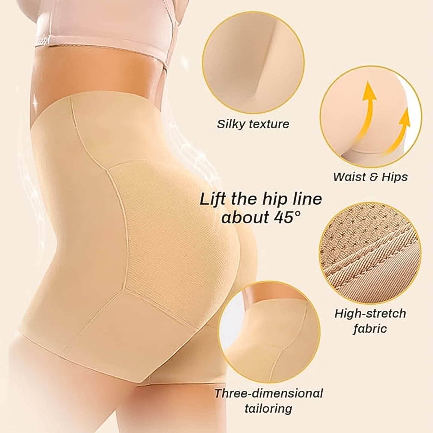 Women's Butt Lifter Padded Underwear, Hip Pads Body shaper Control Knickers Hip Pad (1 pc / Medium) - infinityexculsivestore.com