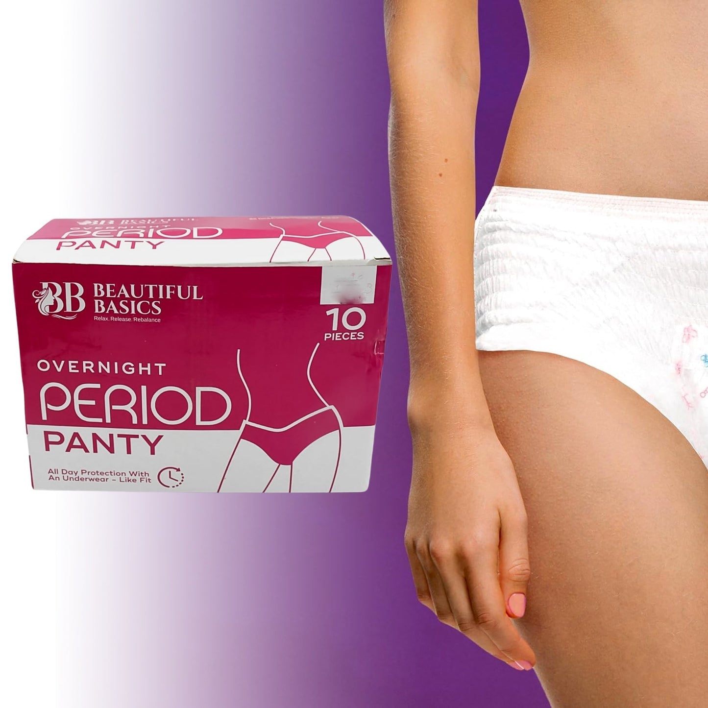 Women's Emergency Kit, Travel Kit - Includes Seamless Underwear, Pantyliner, Feminine Hygiene Sachet First Period Kit (10 Pcs) - infinityexculsivestore.com