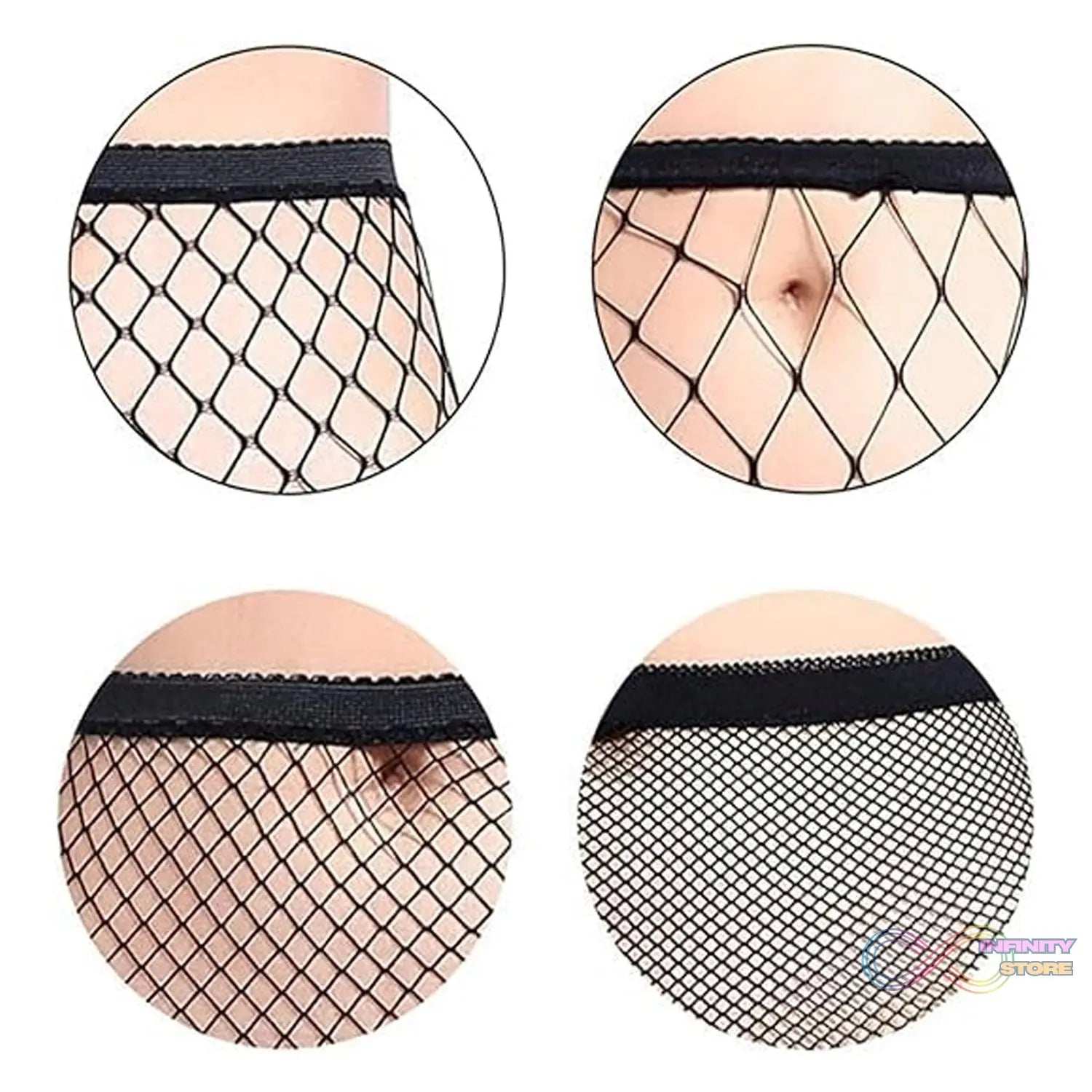Women's / Girls's High Waist Pantyhose Tights Fishnet Stockings Broad Mesh Net Style (1 Pc) - infinityexculsivestore.com