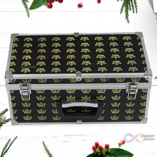 Wooden & Aluminium Multipurpose Portable Suitcase Travel Tool Box (38Γ17Γ18 Cm / 1 Pc) - infinityexculsivestore.com
